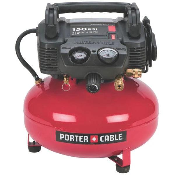6 Gallon Oil-Free Pancake Air Compressor - 4/5 HP - 150 PSI